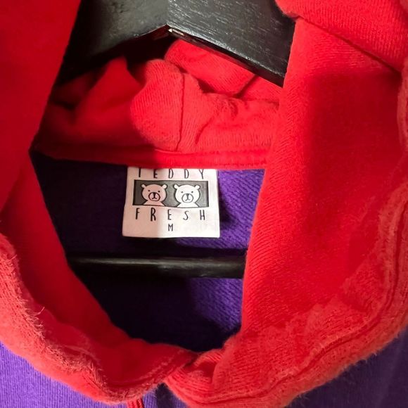 Teddy Fresh Color Block Hoodie Medium - Picture 4 of 5